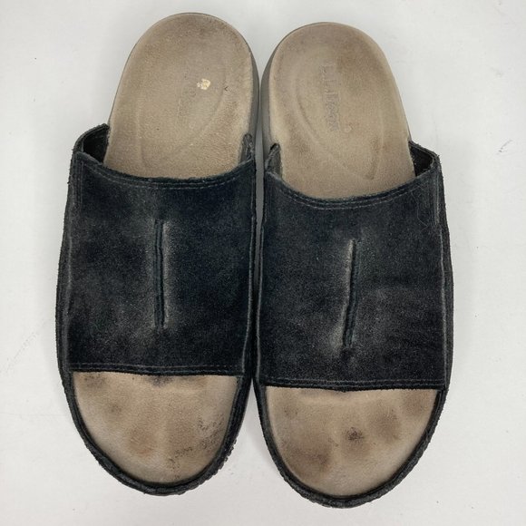 L. L. Bean Black Slide On Sandals 6.5 - Picture 5 of 11